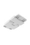 Ceiling/wall connector for track, white