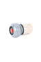 Hose connector, quick/thread, with stop, ABS, 19 mm