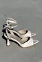 Rez Ten Patent Leather Ankle-Tie Thin Heel Stylish Women's Shoes - 6