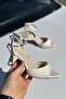 Rez Ten Patent Leather Ankle-Tie Thin Heel Stylish Women's Shoes - 3