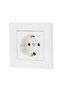 Schneider Asfora simple schuko socket, classic, IP20, white