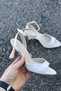 Rez Ten Patent Leather Ankle-Tie Thin Heel Stylish Women's Shoes - 7