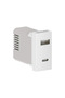 Himel double USB socket, modular, IP20, white