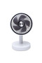 Wireless Desktop Fan White & Black – Portable Rechargeable Fan for Home & Office