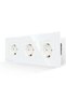 Triple socket Doc, IP20, white - 2