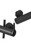 Essential fixed shower system with mixer, one function, black - 4