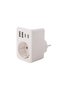 Simple adapter socket with 4 USB white - 3