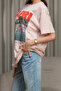 Printed 100% Cotton home t-shirt - light pink. - 2