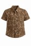 Boy's 3-Piece Daily Holiday Set Embroidered Shirt Printed T-Shirt Muslin Pants - 6