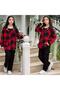 Girl's Lumberjack Flannel Hooded Shirt Jacket - Cargo Pants - Bodysuit 3-Piece Set for Holidays