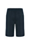 Men's Navy Blue Straight Fit Elastic Waist Shorts - 2
