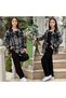 Girl's Lumberjack Flannel Hooded Shirt Jacket - Cargo Pants - Bodysuit 3-Piece Set for Holidays