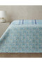 Misty Flora Single Multi-Purpose Blanket 160X220 cm Light Blue - 3