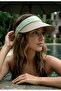 Soleil Vizör – Women's Summer Sun Hat with Wide Brim |   Beach & Pool Use