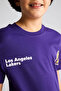 100% Cotton Nba Los Angeles Lakers New Regular Fit Crew Neck Short Sleeve T-Shirt for Boys G7613A - 5