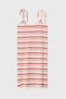 Women's Ecru Straight Cut Striped Sleeveless Mini Dress - 5