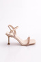 Pm161-K203 Women's Stone Twist Patterned Heeled Shoes