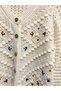 Embroidered Romantic Cardigan for Women Off-White - 2