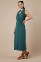 Women Dress Sleeveless Shirt Dress Summer Dress Midi Dress Long Stylish Casual Green Slit A-Line - 5