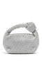 Elit Pm37004 Women's Stoned Evening Dress Bag Silver - 2