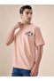 Graphic Back Print Oversized Pink T-shirt - 2