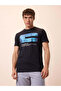 Graphic Print Regular Fit Black T-shirt