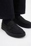 Men's Black Nubuck Loafers Genuine Calf Leather Leather Si Inner Outer Leather K Rubber Sole Daily Casual Shoes – Venedi - 3