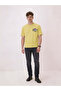 Graphic Back Print Oversized Lime T-shirt - 5