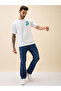 Puff Back Print Oversized White T-shirt - 5