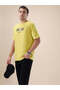 Typography Back Print Oversized Lime T-shirt - 6