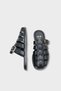 Women's Closed Front Soft Strap Belt Detail Daily Slipper Zaira Black - 4