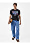 Printed Half Sleeves Regular Fit Black Tshirt - 5