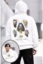 Unisex Dream Theater Sırt Printed Hooded Sweatshirt, Oversized Rock Band Themed Hoodie