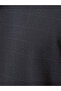 Textured Regular Fit Round Neck Charcoal T-shirt - 4