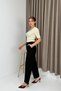 Women's High Waist Wide-Leg Pants Black - 3