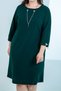 Big Size Women's Chain Detail Dress Green - 6