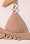 Gold Ring Detailed Triangle Bikini Set – Elvyn Gold |   Black, Mint, Burgundy |   Unassisted, Beach Wear - 5