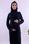 Cotton Piece Maternity and Breastfeeding Nightgown Set with Hijab and Robe Effortt - 3