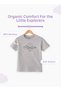 100% Bamboo-Based Ultra-Soft Fabric Grey T-Shirt for Boys Short Sleeve Casual Wear for Kids - 2