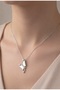 Silver Color White Dragonfly Model Sf Chain Steel Necklace