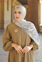 Sevilla Saten Shawl - Milk Tea - 2