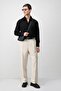 Black Crinkled Relax Fit Men's Shirt - 2