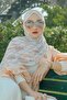 Autograph Pleated Shawl - White - 2