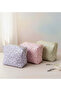 Quilted Fabric Makeup Bag Si - 5