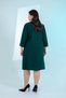 Big Size Women's Chain Detail Dress Green - 4