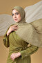 Tapis Pleated Shawl - Olive - 3