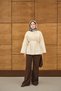 Women's Lace Detail Waist Tie-Detail Shirt Cream - 3