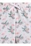 Girls Flamingo Print Cotton Pajama Set – T-Shirt & Full Pants Nightwear - 6