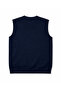 Men's Large Size Navy Blue V-Neck Sweater 3Xl-4Xl-5Xl-6Xl - 5