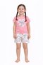 Girls Flamingo Print Cotton Pajama Set – T-Shirt & Shorts Nightwear - 7
